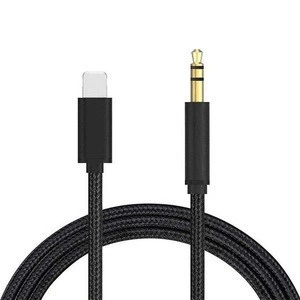 Wholesale 3.5mm Stereo Plug Aux cable Car Audio for PC, MP3, smartphones, Video Games , Andirod , Mobile Phone