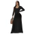 Wholesale Apparel Long Sleeve Loose Plain Maxi Dresses Casual Long Dresses Women Lady Elegant