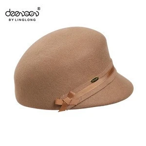 Wholesale Australia Wool Felt Hat Women Ivy Cap Hat