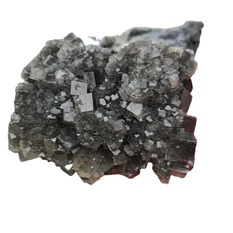 Wholesale beautiful natural crystal quartz stone black mineral specimen fluorite cluster