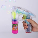 Wholesale china factory bubble machine soap toy bubble gun cartoon Flash bubble gun
