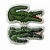 Import Wholesale China make high quality custom embroidery badges crocodile embroidery patch from China