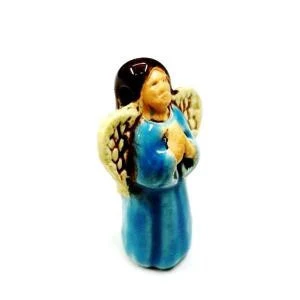 Wholesale coated multi-colors ceramic beads and pendants for jewelry making, Full body praying Angel shaped ceramic pendant-bead
