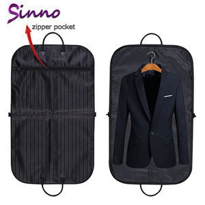 wholesale Custom Cheap Foldable Mens Garment Suit Packaging Bag Bags for Travel make of leather non woven fabric or plastic