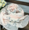 wholesale custom design acrylic knitted shawls digital printing custom scarf