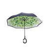 Wholesale Custom Outdoor C Handle Small Car Folding Inverted Reverse Umbrella