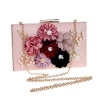 Wholesale Decoration Fashion Imitation Silk 3D Flower Women Evening Clutch Bag