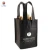 Import Wholesale Eco Friendly Heavy Duty Reusable Divided 4 Bottles / 6 Bottles Carrier Non Woven Wine Tote Bag from China