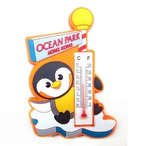 Wholesale factory refrigerator magnets with thermometer cheap rubber 3d PVC fridge magnet custom