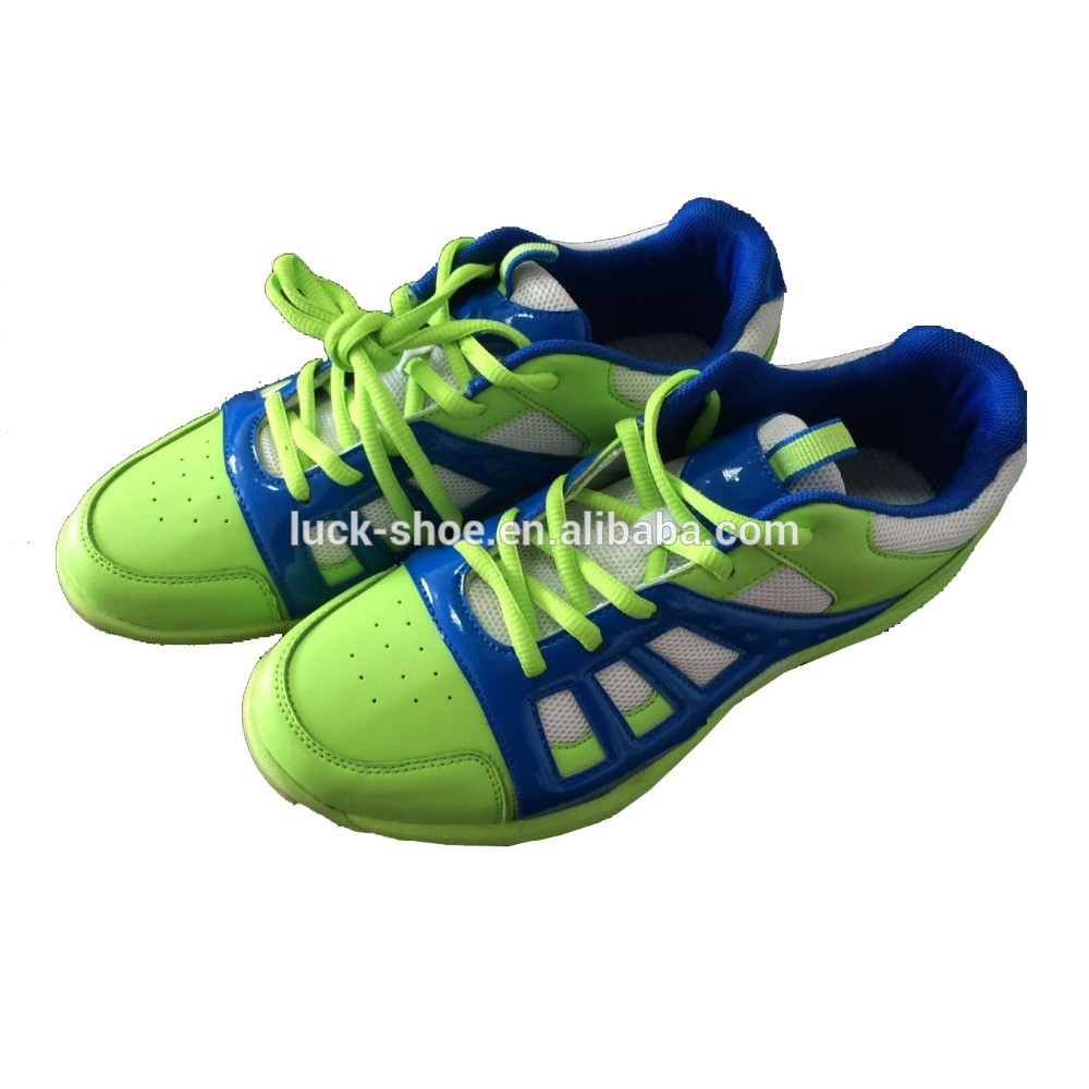 wholesale Fluorescent green mens sport shoes cheapest athletic tennis shoe mens sport badminton shoes