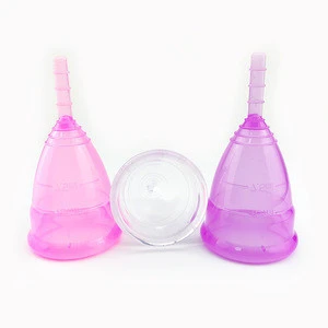 Wholesale free samples foldable best reusable FDA medical grade organic collapsible silicone menstrual cup for lady