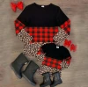 Wholesale Girl Clothes Baby Leopard printed Shirts Mom Daughter Matching Girl Long Sleeve Tops for New design