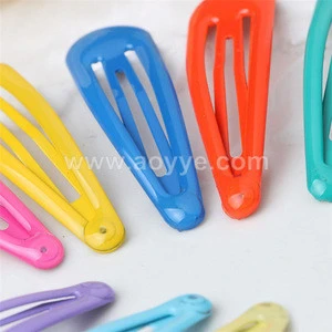 Wholesale girls bang water drops clip BB clip hairpin child cute baby color hairgrips snap hair clips