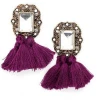 Wholesale high quality crystal tassel earrings for women