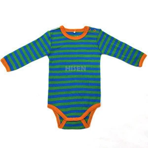 Wholesale high quality custom print cute 100% merino wool toddler clothing new born premature winter plain baby rompers