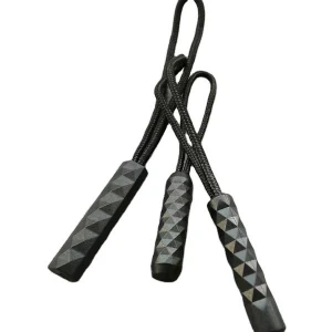 Wholesale high quality PE non-slip zipper head clothing accessories black plastic slider zipper head