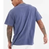 Wholesale Men Acid Wash T shirt Streetwear hip hop stone  100% cotton t shirts with logo customize oversized vintage t-shirt