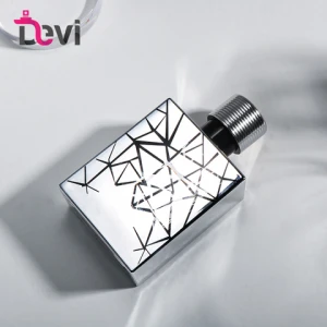 Wholesale 100ml Silver Electroplate Glass Fine Mist Atomizer Square Refillable Empty Perfume Spray Bottle