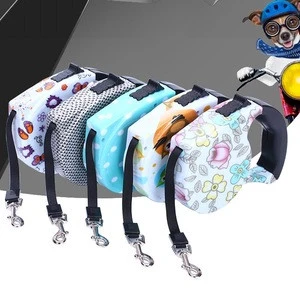Wholesale More Design Adjustable Slip Luxury Nylon Rope Custom Print Logo Pet Retractable Dog Leash For Dog