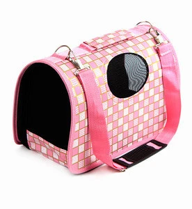 Wholesale Pet Carrier Bag Canvas Animal Bag Convenient Travel Cage For Dog And Cat