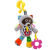 Import Wholesale plush baby musical toy baby carriage pendant soft toy with teether from China