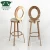 Import Wholesale price luxury 4 leg gold bar stools with back from China