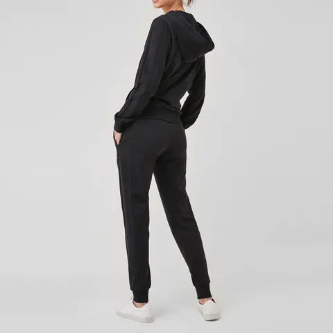 Wholesale Price Sports And Casual Zipper Up Custom Fleece Tracksuit For Ladies Top Selling Regular Fit Women Tracksuit