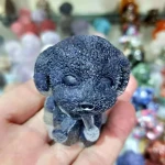 Wholesale quartz crystals crafts animals carving crystal resin crystal chips dogs