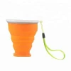Wholesale Silicone Travel Cup Folding Cup with Lid Outdoor Travel