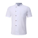 Wholesale Unisex Kitchen Chef Uniforms Summer Short Sleeves Chef Jackets Bakery Hotel Food Service Chef Uniform