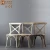 Import Wholesale Vintage Oak Wood Cross Back Cafe Chair French X Back Chair from China