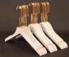 wholesale wooden hanger stand for clothes kid hanger in gold hook cloth hanger rack standing