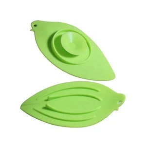 Wholesales Leaf Shaped Silicone Bar Soap Holder Dish for Kitchen