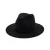 Import Wide Brim Women Fedora Hat Solid Color Wool Felt Hat Men Autumn Winter Panama Jazz Cap from China