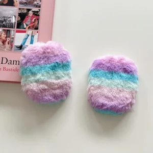 Winter Earmuff Protective plush case winter fur Protective Sleeve For Airpods Max  Headphone Accessories