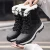 Import Winter Thermal Cotton Shoes Outdoor Anti Slip Fur Lining Fluffy Snow Boots For Women from China