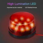 Wired Warning Flashing Led Strobe Light Amber 24V / 12v Alarm Strobe Light