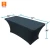 Import With your logo Black Spandex 6 ft TABLE CLOTHS/ Fitted Tablecloth Cover, Rectangular 6 Foot 72x30x30 Inches Table Cover from China