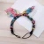 Import Women headwrap Boho Chic rose Knotted cross cloth art Hairband Hair accessories Elastic makeup Colorful headband hair band from China
