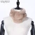 Import Womens Thick Warm Real Rex Rabbit Fur Pom Pom Scarf from China