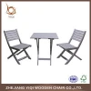 Wood Portable Folding Table and Chair Set