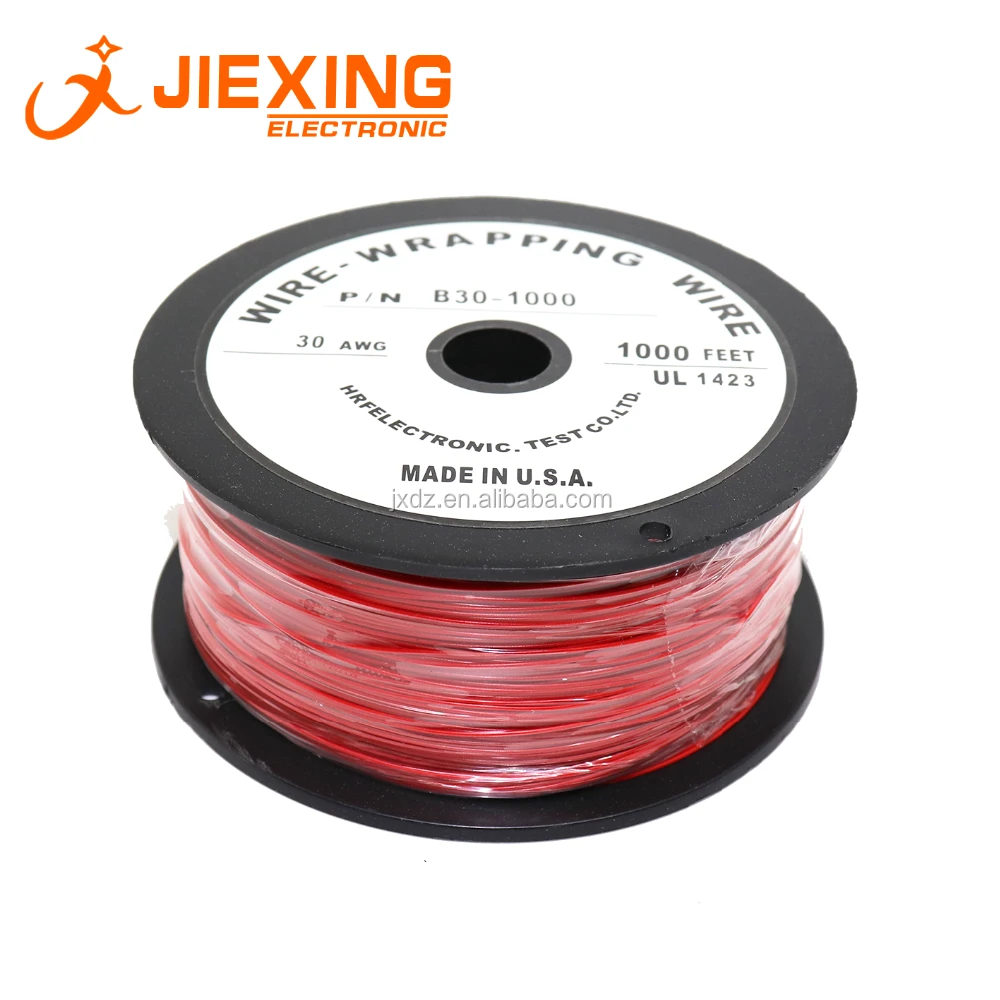 Wrapping wire AWG#30 B30-1000 UL1423 Black Color 1000 Feets