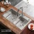 Import YIDA Wholesale Italian double bowl 304 stainless steel hand made kitchen sink for mansion villa project from China