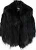 YR083A Cool Style Long Hair Goat Fur Coat/Retail & wholesale OEM/Custom Made Fur Coat