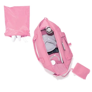 ZB322 Cute ladies girls waterproof weekender handbags custom nylon travel bag sports gym duffle bag for women