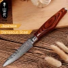 Zeren Qing Brand Kitchen Equiment Knife Tools Hammer Pattern Utility 5 Inch Knife With Fixed Rose Handle