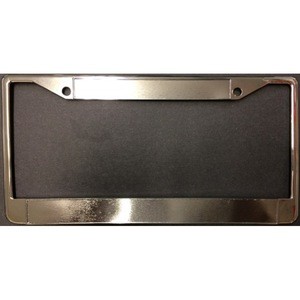 Zinc Alloy Blank Double Panel License Plate Frame-Quantity Discounts Given
