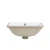 Import Solid Surface Hotel Under Counter Ceramic Undermount Rectangular Bathroom Sink With Overflow from China