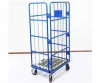 Cargo storage folding trolley cart roll container