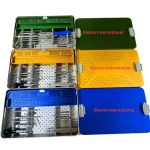 Orthopedic Surgical Instrument Set with Color-Coded Modular Sterilization Trays | Premium Reusable Trauma Instruments